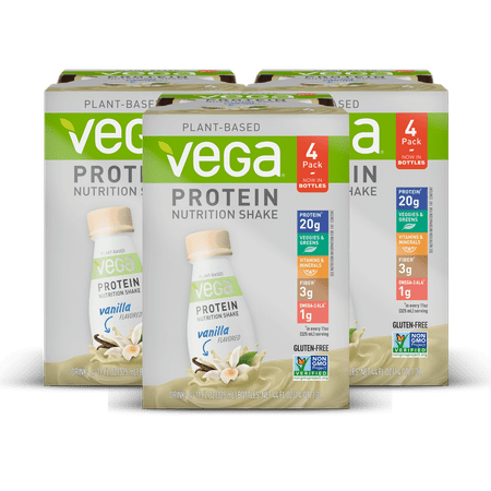 Vega Vegan Protein Shake, Vanilla, 20g Protein, 12 (Best Vegan New York)