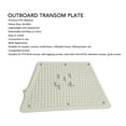 thumbnail image 3 of Outboard Transom Plate, Grid Design Trapezoidal PVC Outboard Engine Mounting Pad Replacement for Inflatable Boat Kayak Yacht Accessory, 3 of 8