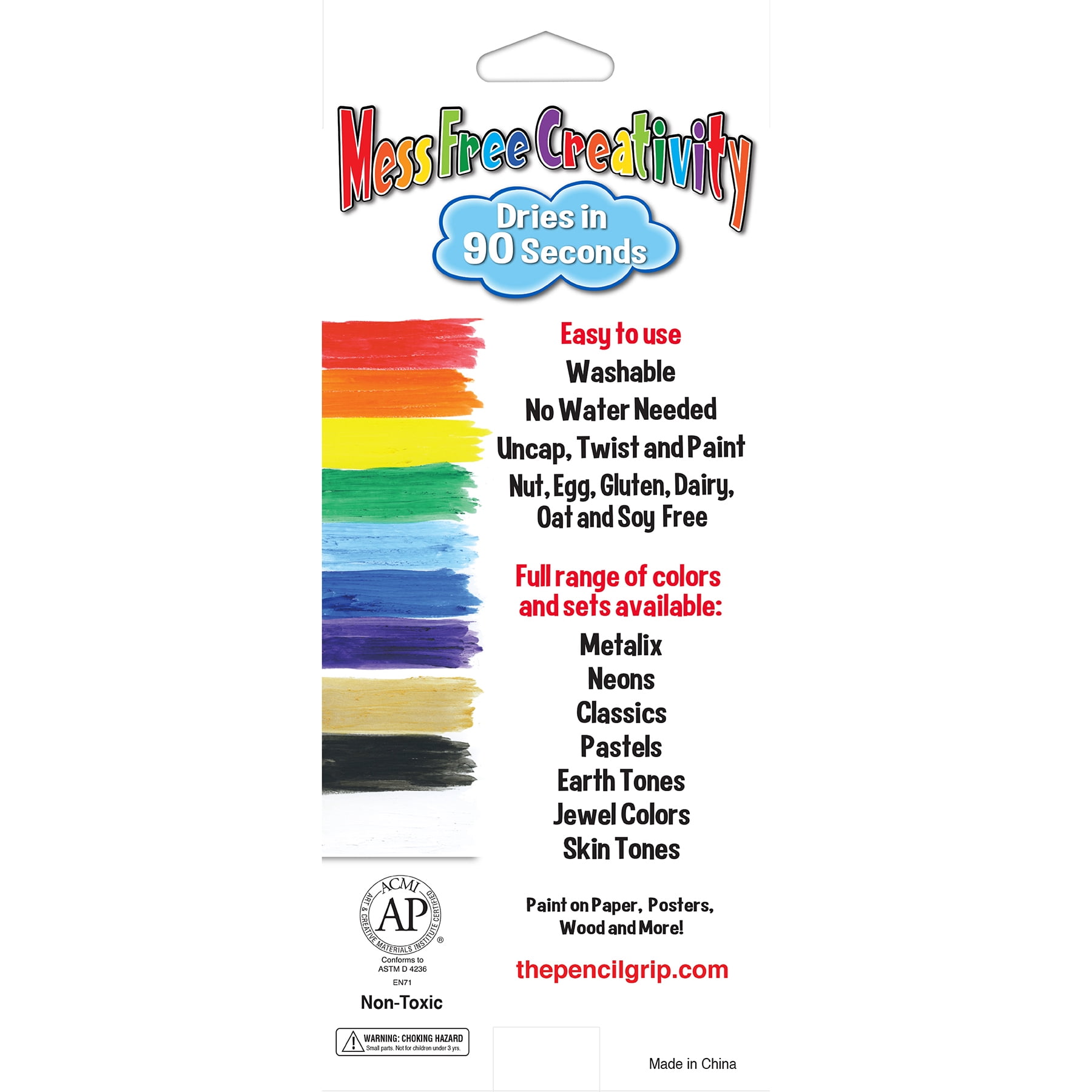 Kwik Stix Tempera Paint Sticks, Rainbow Colors, 10 per Pack, 2 Packs