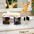 thumbnail image 6 of 4 Pack Bathroom Canisters Transparent Storage Jar for Cotton Ball, Swab, Floss Vibrant and Colorful Floral, 6 of 7