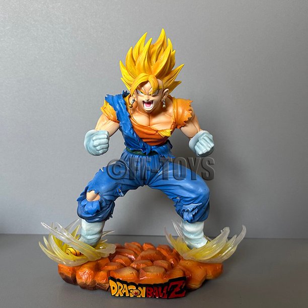 Figuras de acción de Dragon Ball y Vegetto, vegtto SSJ, modelo de colección de PVC de 29cm, regalos para niñosNo Box Gong Bohan LED