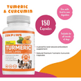 thumbnail image 4 of Turmeric and Curcumin for Dogs - 180 Count Tablet Treats – Helps Shedding, Skin Allergy, Itch and Dry Skin Relief, Hot Spots - Joint Health - Skin and Coat Supplement - Salmon Oil - Duck Flavor, 4 of 8