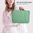 thumbnail image 5 of Tablet Carrying Case With 9-11 Pocket Compatible With Ipad,green, 5 of 5
