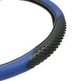 thumbnail image 6 of BDK Sporty Two Tone Ergonomic Grip Steering Wheel Cover - Massaging Gel Grip for Standard Size Wheels 14.5-15 inch Massaging Gel Grip Blue/Black, 6 of 9