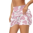 thumbnail image 2 of Garronmavis Golf Skirt Skort for Women Athletic Tennis Skirts Skorts with Pocket Shorts Workout Pickleball Running Skorts Womens Animal Print Skort, Pink Cow Print, Size XS, 2 of 7