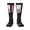 1 Black, variant on Women's Knee High Socks Firefighter Red Line Flag Thermal Soft Knee Long Socks