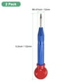 thumbnail image 3 of Uxcell 2-Pack Punzón Automático, 5.2" Punzón de Clavo de Resorte de HSS con Tapa de Almohadilla para la Palma para Placa de Acero/Tablero de Madera/Vidrio [Azul], 3 of 7