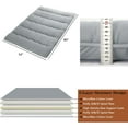 thumbnail image 2 of Rugerasy Japanese Futon Mattress Full Size, Floor Mattress for Adults, Light Gray, 2 of 8