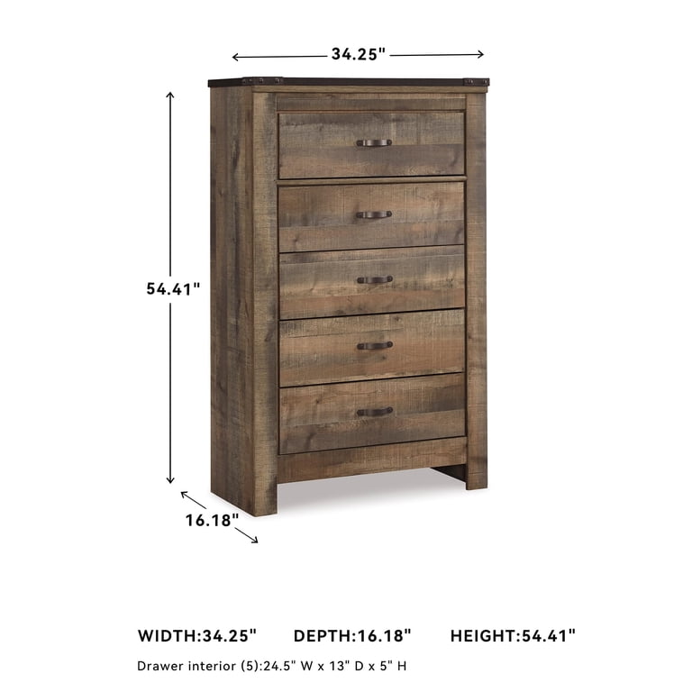 Signature Design by Ashley Trinell 5 Drawer Wood Chest, 54.41"H -  Walmart.com