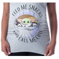 thumbnail image 4 of Star Wars Womens' Maternity The Mandalorian The Child Feed Me Snack Shirt, 4 of 4