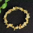 thumbnail image 4 of GKNET Natural Yellow Citrine Gem Quartz Crystal Stretchy Bangle Energy Bracelet Amulet, 4 of 9