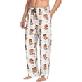 thumbnail image 6 of Wukai Cute Little Pirate Red Panda Mens PJ Pajama Pants|Sleepwear Plaid PJs with Pockets|Men's Lightweight Open-Hem Lounge Pants-, 6 of 6