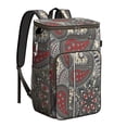 thumbnail image 1 of Abstract Paisley Print Insulated Cooler Backpack, Waterproof & Leak-Proof, Ideal for Travel, Beach Days, and Lunch, Boho Style with Comfort and Durability, 1 of 5