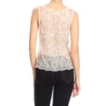 thumbnail image 2 of Feinuhan Womens Sheer Beaded Embroidered Sequin Mesh Sleeveless Tank Tops, 2 of 8