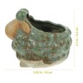 thumbnail image 4 of FUEENIRVA Sheep Shape Flower Pot Ceramic Random Color 2Pcs, 4 of 6