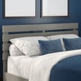 thumbnail image 1 of AFI Oxford Solid Wood Queen Size Modern Headboard with USB Charger in Gray, 1 of 6