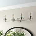 thumbnail image 4 of Aiwen Modern Vanity Light 4-Light Chrome Bathroom Light Fixture over Mirror with Clear Glass Shade, 4 of 10