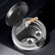 thumbnail image 5 of Car Ashtray with LED Light, Open Lid Metal Inner Tank, Fireproof Heat Insulation, Portable Auto Cigarette Ashtray for Car Home Office Use, Smokers Accessories with Removable Easy Clean Design, 5 of 6