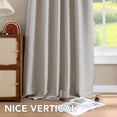 thumbnail image 3 of H.VERSAILTEX Blackout Thermal Insulated Window Curtains Bedroom Darkening Black out Drapes for Living Room Back Tab/Rod Pocket Draperies, 2 Panels, 42" x 84", Stone, 3 of 6