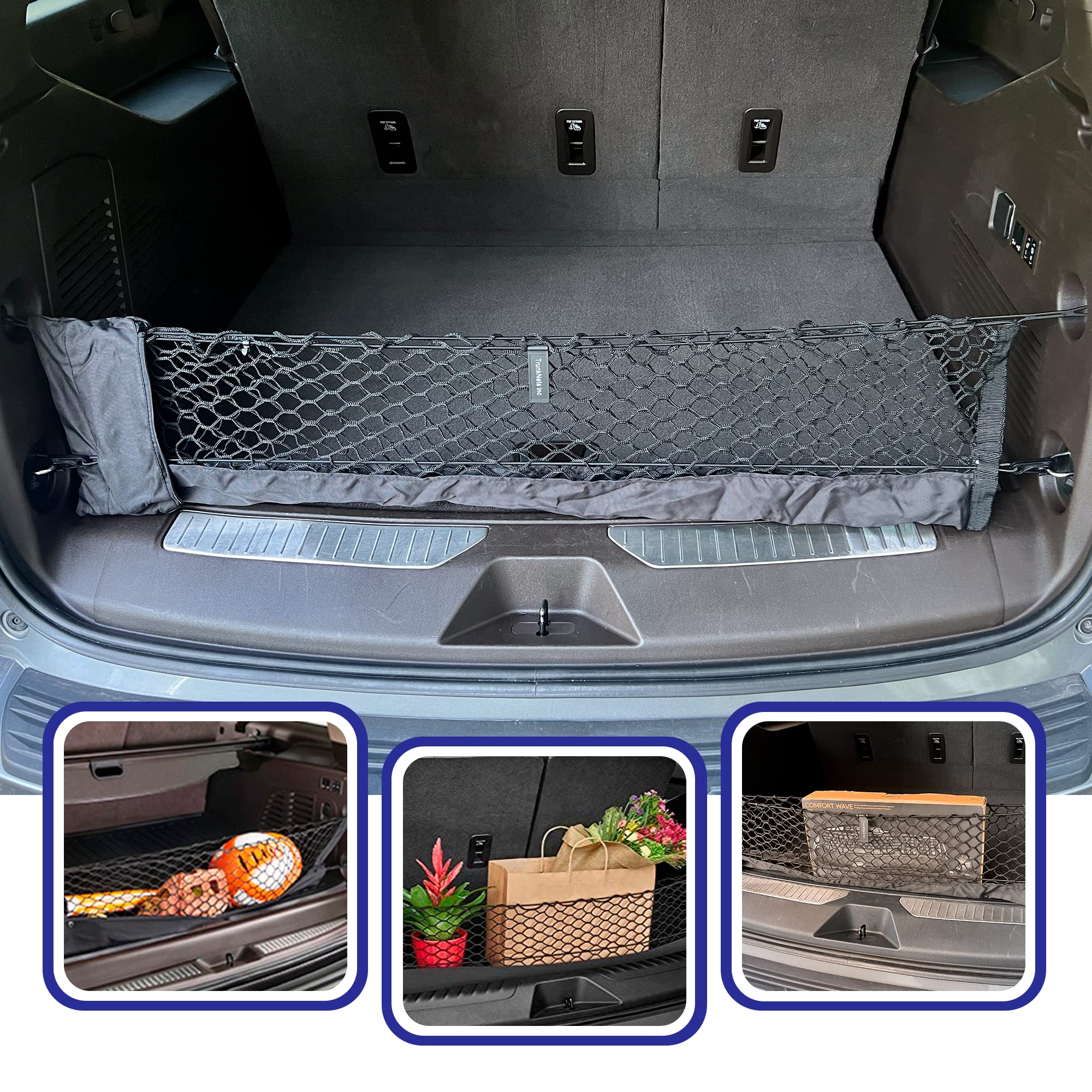 Envelope Style Trunk Mesh Cargo Net for GMC Yukon SLE SLT AT4 Denali