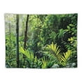 thumbnail image 5 of Chilfamy  Green Tapestry, Krabi Thailand Forest Jungle Wild Life Nature Palms Leaves Trees Artwork Print, Wide Wall Hanging for Bedroom Living Room Dorm, Forest Green 40x60inch, 5 of 6