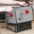 thumbnail image 6 of KLL Animal Bulldog1 Print 4 Slice Toaster Dust Covers Kitchen Small Appliance Cover with 2 Pockets,Can hold Jam Spreader Knife & Toaster Tongs (12.4 x 10.6 x 8.2), 6 of 6