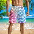 thumbnail image 2 of Kcolen Mens Swim Trunks 8 Inch Elastic Waist Board Shorts Stretchy Upf Bathing Suit Mens Swim Trunks Summer Beach Athletic Fit Bathing Suit Beach Board Shorts, 2 of 4