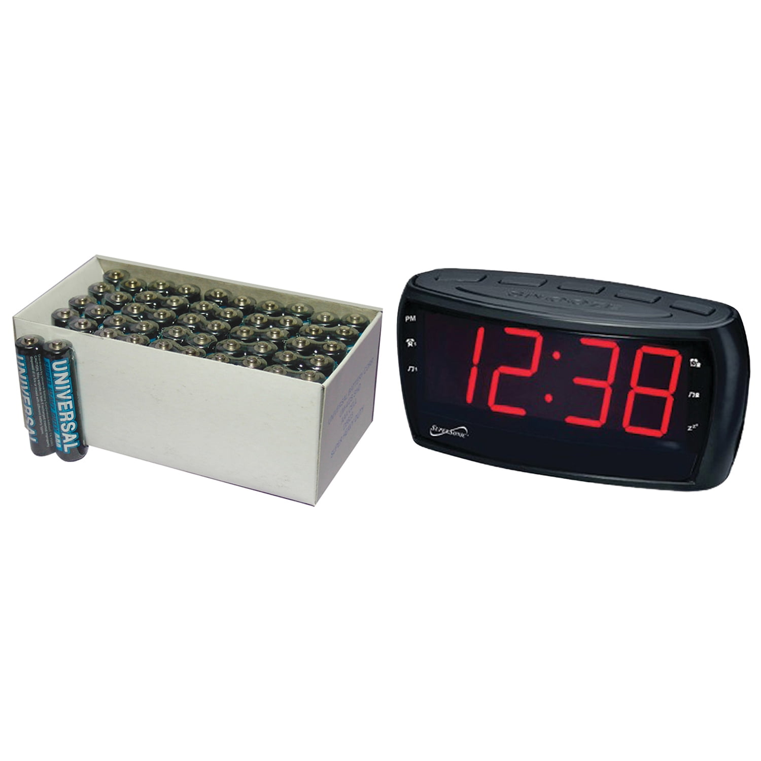 Klokken Supersonic SC-379 Digital AM/FM Dual Alarm Clock Radio with ...