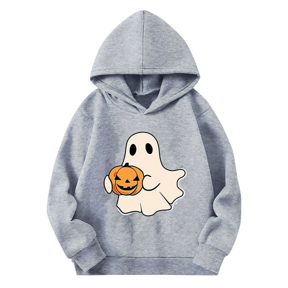 CYRBOKO Boys Graphic Hoodies, Casual Loose Fit Long Sleeve Lightwewight Fall Sweatshirts Gray Size 7-8 T