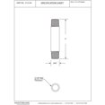 thumbnail image 2 of Niple de tubería de latón Westbrass D12104-12A 12,7 cm acabado antiguo, 2 of 3
