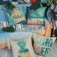 thumbnail image 2 of Hello Summer Pillow Covers 18x18 Beach Theme Decorative Throw Pillow Covers for Home Patio Party Decor 18x18, Set of 4, 2 of 6