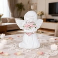 thumbnail image 5 of Praying Guardian Angel Figurine, Hand-Painted Resin Ornament for Home Decor Memorial Gift, 5 of 6