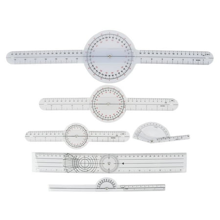 

6Pcs Medical Spinal Goniometer Joint Angle Protractor Ruler Multifunctional Combination