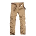 thumbnail image 1 of Qarigey Pantalón cargo Transpirable y cómodo Aplicación amplia Hecho con pantalones cargo para hombre de algodón Prendas para la parte inferior del cuerpo Caqui 34, 1 of 6