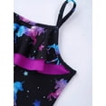thumbnail image 6 of CHICTRY Kids Girls Fish Scales Print Swimwear Ruffle Backless Bathing Suit Black Horse 16, 6 of 7