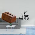 thumbnail image 2 of porta pañuelos,Funda para caja de pañuelos de PP para sala de estar y cocina,Porta pañuelos de PP para casa,oficina,hotel,Estatua de reno,Estatua de reno negro,decoración del hogar,arte y, 2 of 8