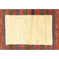 thumbnail image 1 of Ahgly Company Machine Washable Indoor Rectangle Contemporary Sun Yellow Area Rugs, 4' x 6', 1 of 7