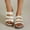 Beige, variant on Viluyesy Womens Wedge Sandals, Hollow Up Soft Sole Slip-On New Style Thick Sole Comfortable Shoes Beige 5.5