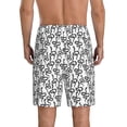 thumbnail image 3 of Kdxio Snake Print Mens Sleep Shorts Bottoms Soft Comfy Pajama Wear Pants with Drawstring Pockets, 3 of 7