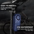 thumbnail image 4 of Control remoto inalámbrico Bike Alarm WSDCAM 113dB, paquete de 2 unidades, azul, 4 of 6
