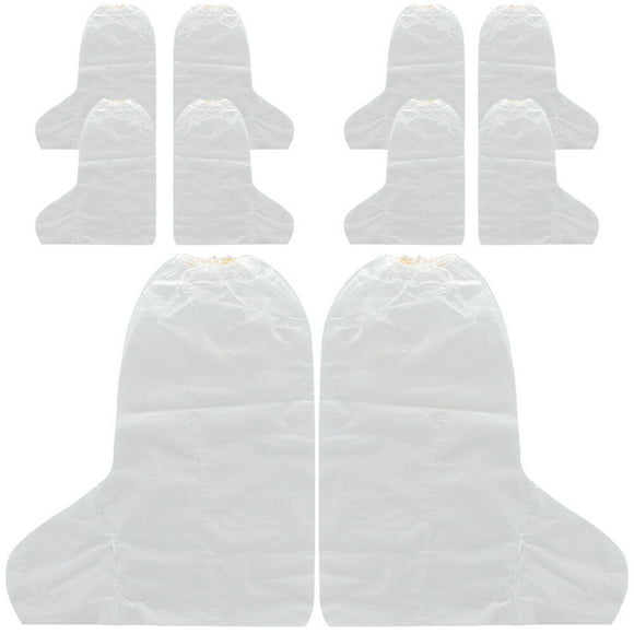 10Pcs Foot Covers Transparent Disposable Waterproof for Feet Care at Home Use