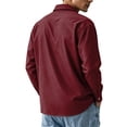 thumbnail image 6 of Trgacdwlo Button Up Shirts for Men Collared Long Sleeve Dress Shirt Men Solid Color Summer Fall Business Casual Work Shirts for Men Wine M, 6 of 8
