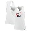 USWNT Nike Women's Racerback Performance Tank Top - White