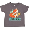 thumbnail image 3 of Inktastic Big Sis Woodland Fox Sister Girls Toddler T-Shirt, 3 of 5