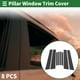 thumbnail image 2 of Adhesivo anti rasguños para moldura de pilar de puerta, cubierta exterior para BMW X6 2015-2019, patrón de fibra de carbono negro, 8 piezas, 2 of 7
