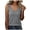 Gray-01, variant on Women’s Waffle Knit V-Neck Tank Top, Casual Loose Fit Camisole, Basic Solid Color Tank Shirt
