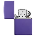 thumbnail image 4 of Bolsillo Zippo morado mate más ligero a prueba de viento, 4 of 6