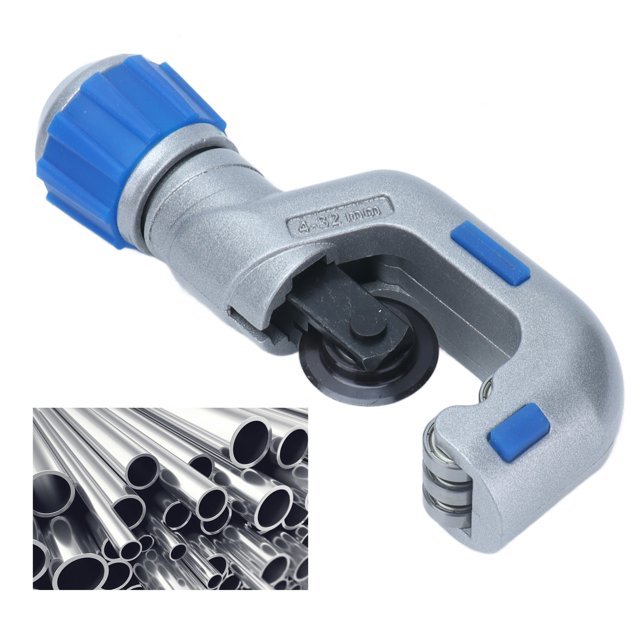 Adjustable Tubing Cutters, Labor Saving Non Slip Handle Safe Durable High Efficiency Wear Pipe Cutter for PVC Aluminum Copper Plastic Tubes 4-32mm