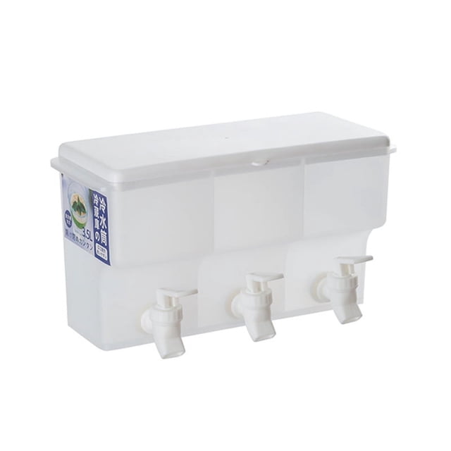Hervidor de agua fría para el hogar de 3,5 l con grifo, refrigerador de 3 rejillas, cubo de agua fría para bebidas de frutas, cubo de agua helada para el hogar con limón, hervidor de agua helada