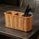 thumbnail image 1 of Nestingho Cesta Para Utensilios De Cocina Con Rattan Falso Y Compartimentos Para Organización En, 1 of 8
